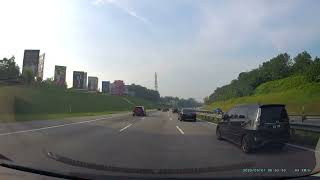 20220501 Along North-South Highway South Bound Crossing Seremban Town Video 3