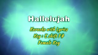 HALLELUJAH | Karaoke (Key : E Shift F#)