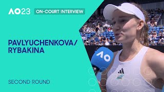 Pavlyuchenkova/Rybakina On-Court Interview | Australian Open 2023 Second Round