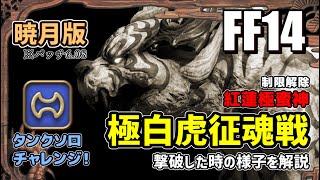 【FF14】6.08版　戦士ソロで行く制限解除極白虎征魂戦！【ゆっくり解説】