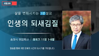 [서림교회] 삶을 변화시키는/ 3분설교/ 인생의 되새김질/ 송재식위임목사/ 레위기 11:1-8/ 2021_06_20