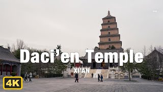 🇨🇳【XI'AN 4K】Walk into Xi'an Daci'en Temple | Big Wild Goose Pagoda is pagoda on the Silk Road😊