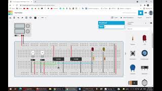 Experiment to verify Truth Table of Half Adder using TinkerCAD