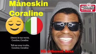 AFRICAN KID REACTS TO Måneskin - Coraline (Lyrics + English translation) (ITALIAN MUSIC REACTION)