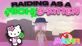 Raiding in Da Hood as a Rich E-kitten + Keyboard ASMR 💲