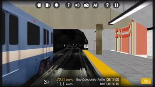 Hmmsim 2 - Montreal metro - Green line (partial)