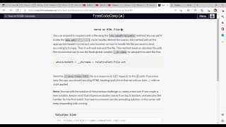 Basic Node and Express Serve an HTML File Learn freeCodeCamp Backend and APIs Part 3