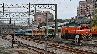 1140222(鳴笛）5803次專車往新竹；（鳴笛/E503本務出庫/敲警鐘/E500首次跑郵輪式列車）5804次專車往台北