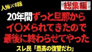 【総集編】20年間ずっと旦那からイ○メられてきたので最後に終わらせてやった→スレ民「最高の復讐だわ」【 2chヒトコワ・修羅場】