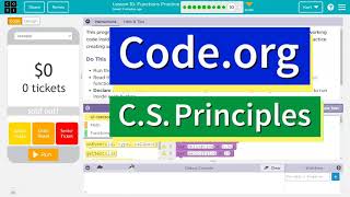 Code.org Lesson 10.8 A | Ticket Prices | Functions Practice | Answer Tutorial | Unit 4 CSP
