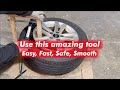 How to break the tire bead /easy/safe/smooth technique