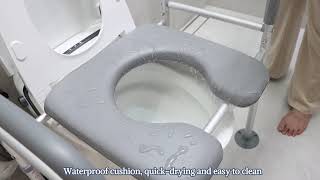 New Comfort \u0026 Safety with the Eosprim Raised Toilet Seat – Perfect for Seniors and Mobility Support!