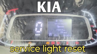 how to reset service reminder light Kia sonet | Kia sonet service required light reset