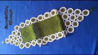 Crochet table runner part -1🌿 কুশিকাটার টেবিল রানার পাট -১