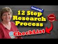 12 Step Process for Researching Your Family History: Checklist