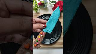 Blue Chocolate KNIFE 😋 #shorts #chunauti #spicyfoodcorner