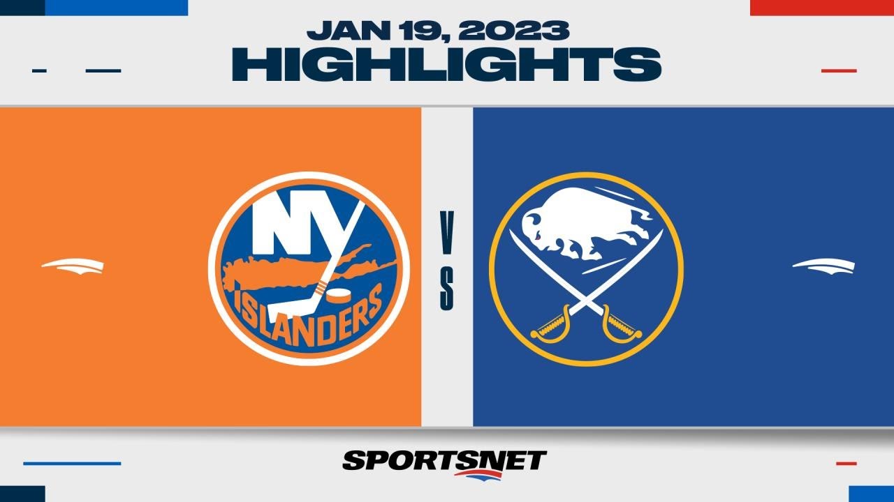 NHL Highlights | Islanders Vs. Sabres - January 19, 2023 - YouTube