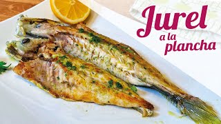 JUREL A LA PLANCHA con ajo y perejil 🐟 Sin que se pegue