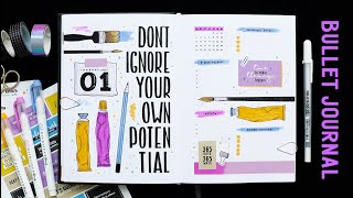 BULLET JOURNAL 🎨 ЯНВАРЬ 2021 | Оформление ежедневника и планирование 📖 Как я веду новый ежедневник