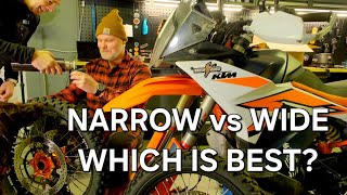 Narrow vs. Wide Rims – Which is Better? My KTM 890 Adv R Winter Project Part 1