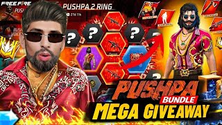 FREE FIRE LIVE 🤫PUSHPA RAJ🤩 NEW BUNDEL GIVEAWAY| | TEAMCODE | FF GIVEAWAY #lokeshgamerlive