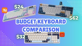 3 Budget Keyboards: $24, $32, $62 (Royal Kludge RK98) + Mouse | Unboxing | ASMR Typing Sounds