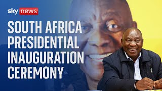 South Africa holds presidential inauguration ceremony for Cyril Ramaphosa