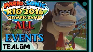 Mario & Sonic at the Rio 2016 Olympic Games (Wii U) - All Events & Duel Events!