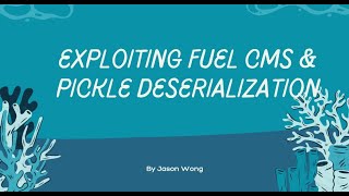Cyber Security | CTF | Vulnhub | Phineas | Exploiting Fuel CMS & Python Pickle Deserialization