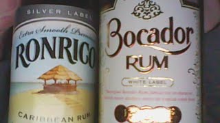 Ronrico Silver Label vs. Bocador White Label