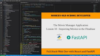Movie Manager App - Full Stack Web Development 10 - Importing Movies to the Database