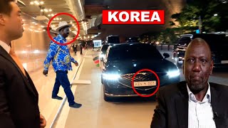 See what happened immediately Ruto landed in South Korea without his bodyguard!