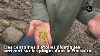 Des centaines d'étoiles plastiques arrivent sur les plages dans le Finistère