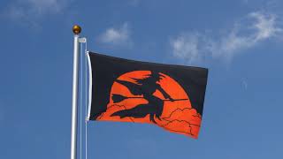 Halloween Witch orange - 3x5 ft Flag