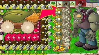 Plants vs Zombies - 99 Gating Pea Vs  99 Ducky Tube Zombie