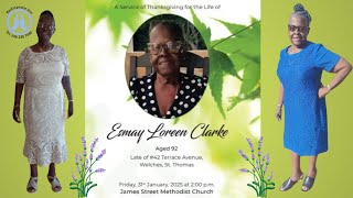 Live Stream of Funeral Service for Esmay Loreen Clarke