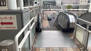 ［逆走防止ブザー作動］ＪＲ戸畑駅前　escalator  buzzer