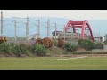 emu800 臺鐵 2021.11.02 花壇虹橋爬坡通過【區間車2234次】ft.八卦山高鐵700t tr emu800 u0026 the red bridge at huatan ft.hsr 700t