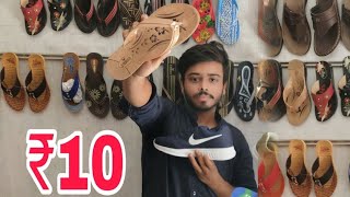 चप्पल ही चप्पल सिर्फ 10₹ | Cheapest Slipper Market |Belly, shoes, sandal| Inderlok slipper market.