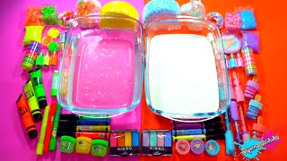 Mezclando colores Neon VS Pastel en Slime - Supermanualidades