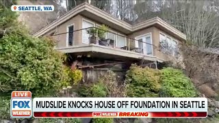 Mudslide Knocks Seattle House Off Foundation