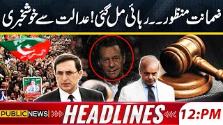 Bail Granted |PTI Big Victory | Court Orders | Imran Khan | Bushra Bibi |Los Angeles |12pm Headlines