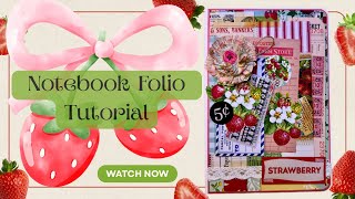 Refillable Notepad Folio Tutorial | #dtppolkadotpixels