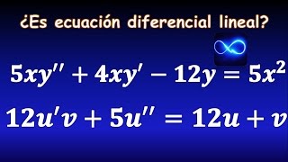51. ¿Qué es una ecuación diferencial lineal? (orden, variable dependiente, independiente, ejemplos)