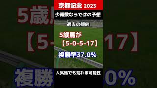 【京都記念2023予想】ドウデュースかエフフォーリアの復活か!?それとも・・・開幕週の馬場は逃げ・先行勢に注目！少頭数で波乱も・・・#Shorts #京都記念 #馬券予想