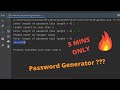Learn to build random password generator in 5 mins using python  | Flowchart | Code