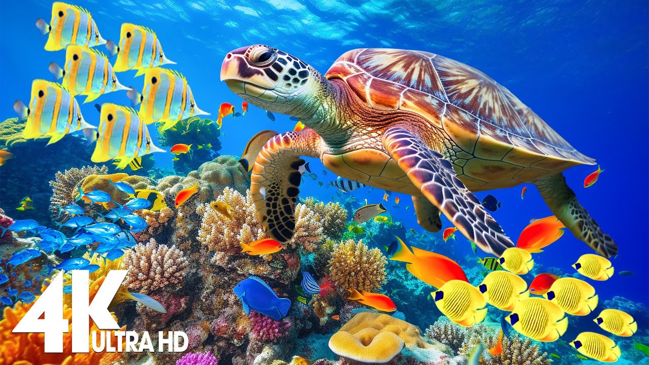 11 Hours Stunning 4k Underwater Footage Music Nature Relaxation