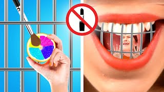 Weird Ways to SNEAK MAKEUP INTO JAIL || Awesome Makeup Sneaking Ideas by Crafty Panda How