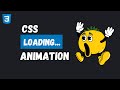 How To Create Three Dots Loading Animation Using CSS | CSS Loading Animation