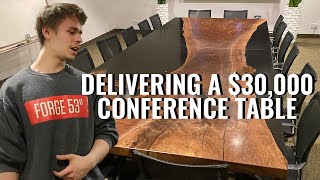 Delivering a $30,000 Conference Table